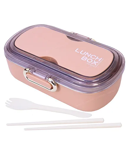 Spanker Hotty Lunch Box Thermal Stainless Steel Insulation Box Tableware Set Portable Tiffin Box  Keep Food -   Light Pink
