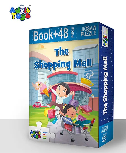 The Shopping Mall Jigsaw Puzzle 48 Piece Educational Fun Fact Book Inside - Colour May Vary