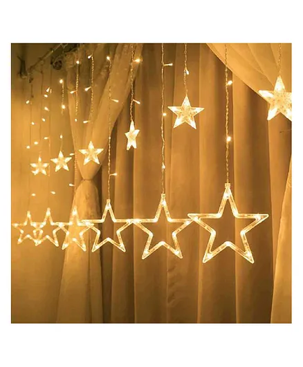 OPINA 10 Stars 138 Led Curtain String Lights with 8 Flashing Modes for The Decoration