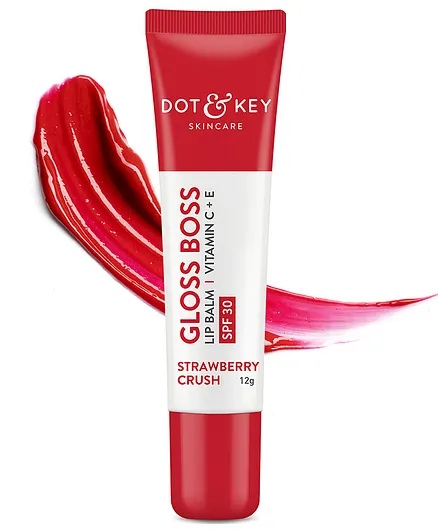 Dot & Key Gloss Boss Tinted Lip Balm Strawberry Crush - 12 gm