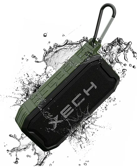 XECH Nuke II Waterproof Wireless Speaker with Powerful Bass - Green