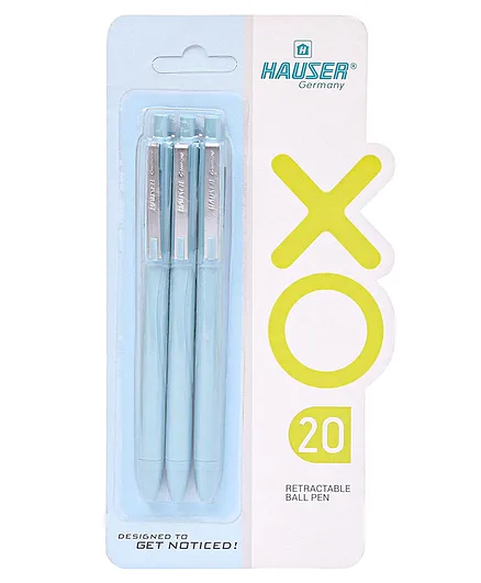 Flair Hauser Xo Ball Pen 3 Pieces - Blue