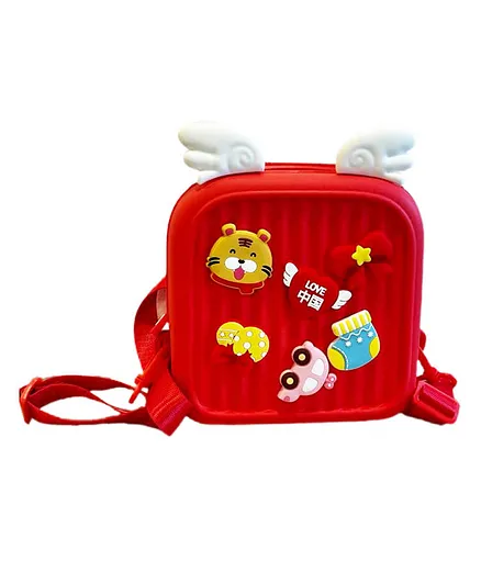 Little Surprise Mini Movable Trinkets Fashion Backpack Red - Height 7 Inches