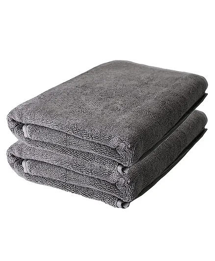 The Better Home Bamboo Bath Towel 450 GSM Pack of 2 - Grey