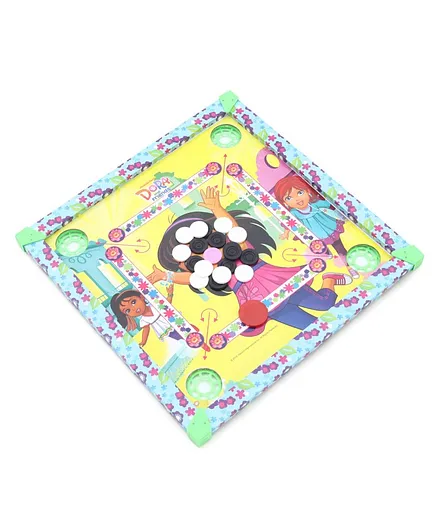 Dora & Friends Carrom Board  26 Pieces (Colour & Print May Vary)
