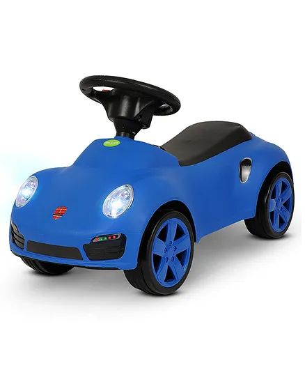 Baybee Manual Push Ride On Car With Steering Wheel With Horn & Head Light  - Blue