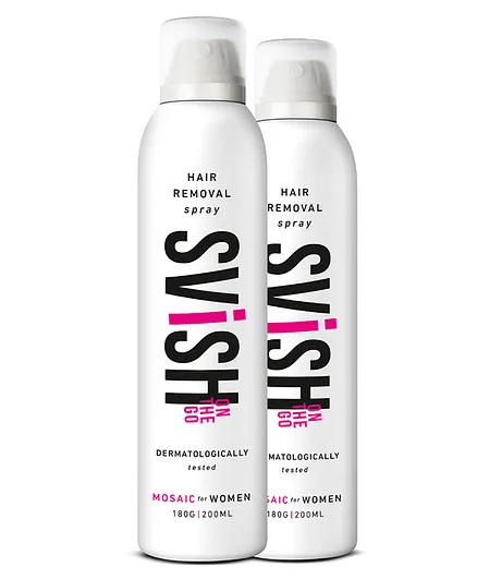 Svish On The Go Hair Removal Spray Pack of 2 - 200 ml Each Online in India,  Buy at Best Price from  - 12236057