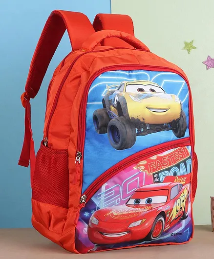 Disney Pixar Cars School Bag - Height 17.9 Inches