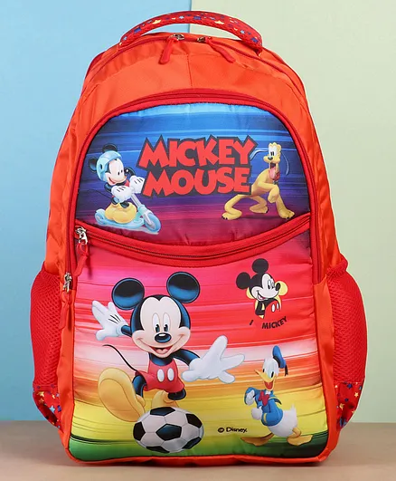 Disney Mickey Mouse School Bag - Height 13 Inches