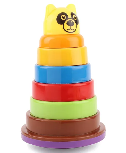 Fair Bear Shaped Stack Toy Multicolor - 7 Piece
