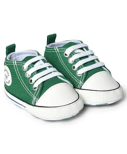 Mi Arcus Polyester  Comfy Canvas Shoes- Green