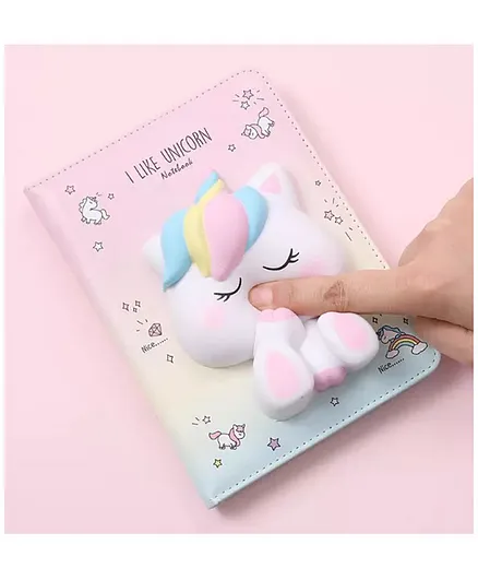 Yamama I Like Unicorn 3D Squishy Soft Journal (Color May Vary)