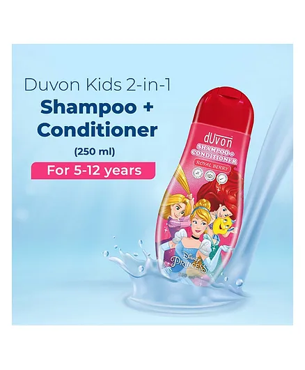 Duvon Disney Princess 2 in 1 Shampoo & Conditioner - 250 ml