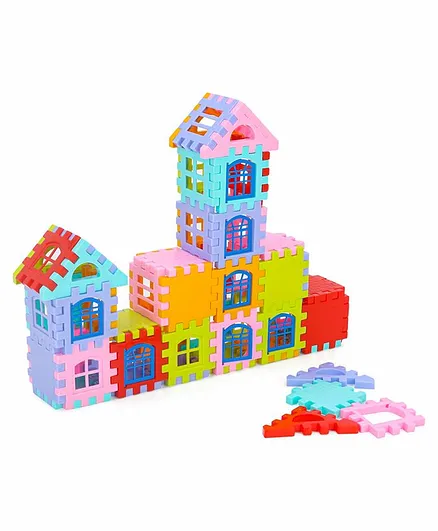 Ekta House Building Blocks Set Multicolor 72 Pieces Online