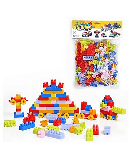 Ekta Junior Builders Building Blocks Set Multicolor 155 Pieces
