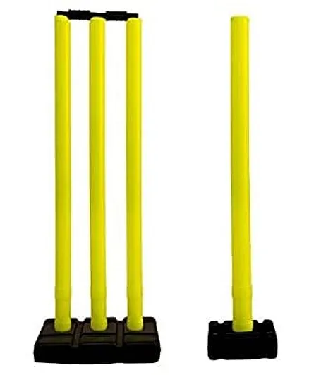 Toyshine PVC Wickets Set with 2 Stands and 2 Bails -(Color May Vary)