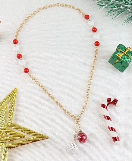 christmas ball necklace