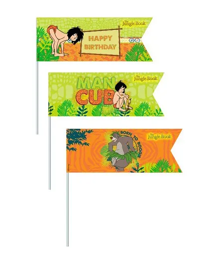 Jungle Book Picks Pack of 20 - Green Orange