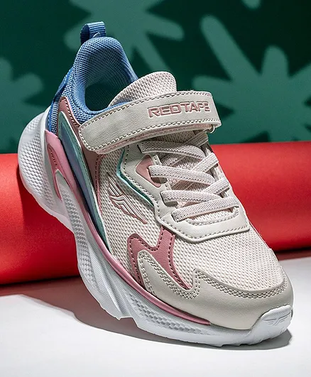 red tape colourblock lace up sneakers