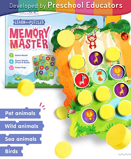 Intelliskills Memory Master Learn With Puzzles 12624429 FirstCry