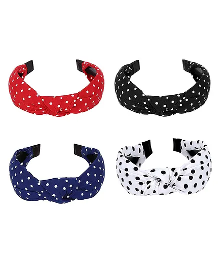 YouBella Stylish Combo of 4 Hair Bands - Multicolour