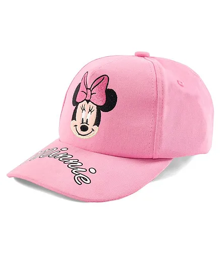 Disney by Babyhug Summer Cap Minnie Mouse Design Pink- Circumference 51.5 cm