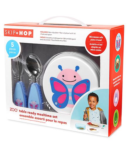 Skip Hop Zoo Table Ready Set Butterfly  Pink & Blue