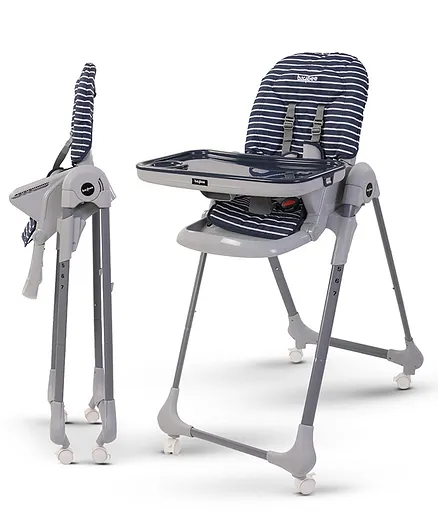 Baybee 2 in 1 Convertible Baby Feeding High Chair - Navy Blue