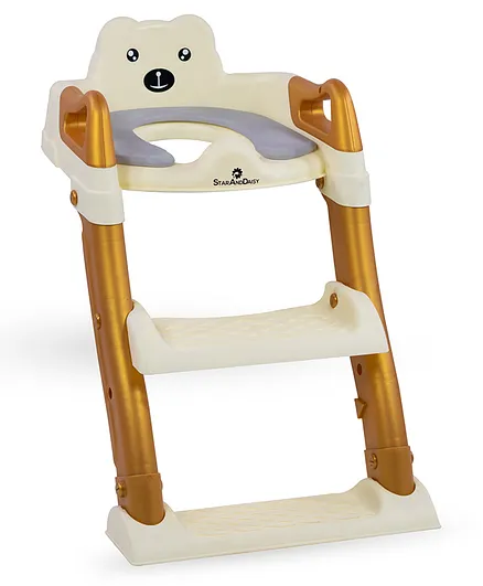 StarAndDaisy Baby Potty Training Toilet Seat Ladder - Ivory