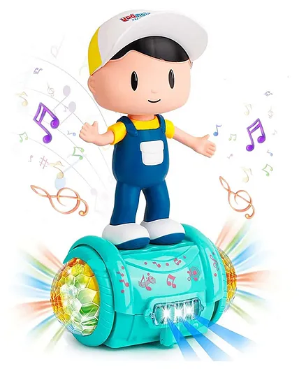 Super Fashion Boy Stunt Scooter Balancing 360 Degree Rotating Robot Car (Colour May Vary)