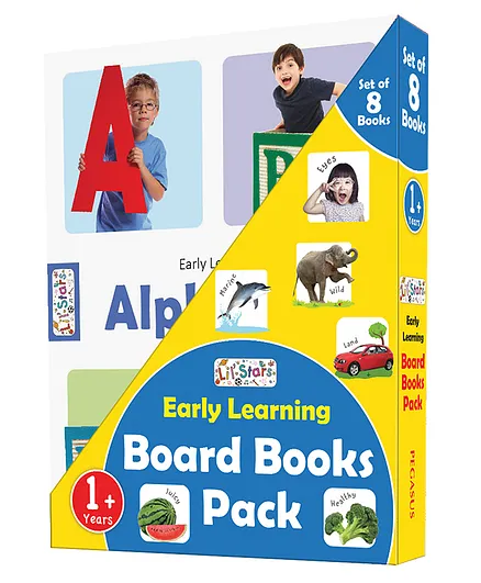 Early Learning Board Book Pack Of 8 Books - English