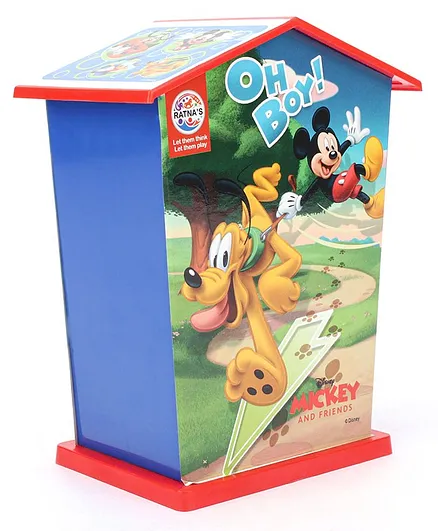 Ratnas Mickey Mouse And Friends House Money Bank- Multicolor