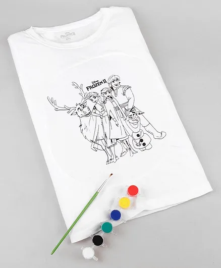 Ratnas Paint Your T-Shirt  FROZEN 2 With DIY Kit - Multicolour