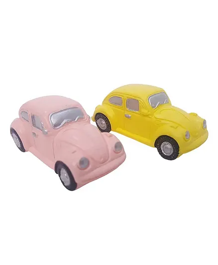 The CraftShop Architectural Miniature Modern Cars Pack of 2 - Multicolor