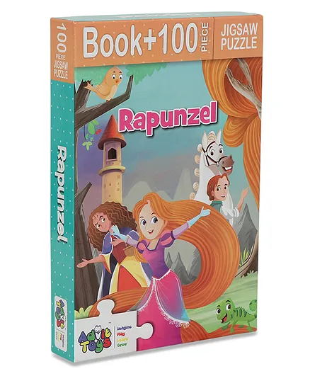 Advit Toys Rapunzel Jigsaw Puzzle with Educational Fun Fact Book Multicolour - 100 Piece