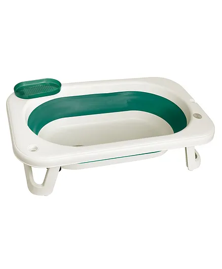 Mylo Essentials Kenzo 2 in 1 Foldable Bathtub with Temperature Sensor - Green