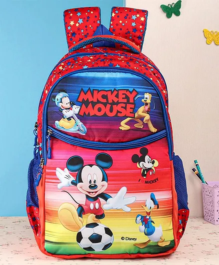 Disney Mickey Mouse School Bag Red - 18 Inches