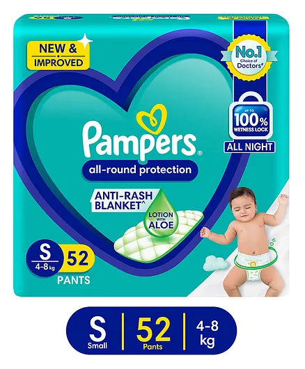Pampers All Round Protection Pants Small Size - 52 Pieces