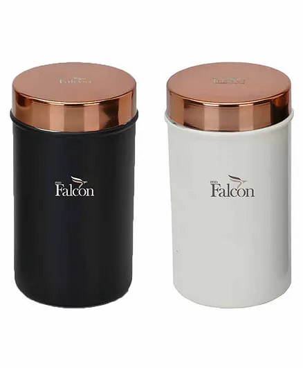 Falcon Ultima Canister Black & White Set of 2 -750 ml