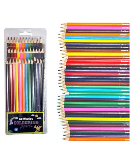 Scoobies Colour Pencils Pack of 36 - Multicolor