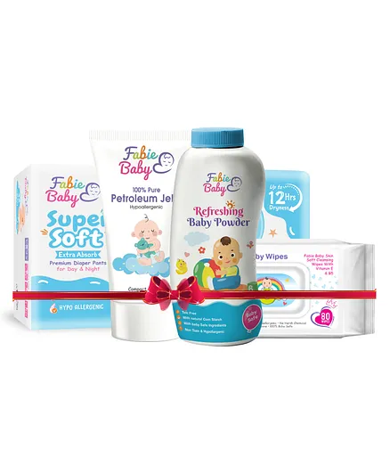 Monthly Saver Potty Tme Combo M32 Baby Powder 200 g Petroleum Jelly Anti Rashes 100 ml Baby Wipes 80 Pieces