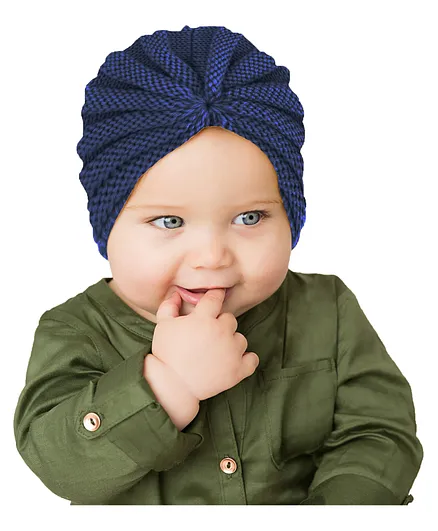 SYGA Kids Winter Woolen Warm Hats- Dark Blue