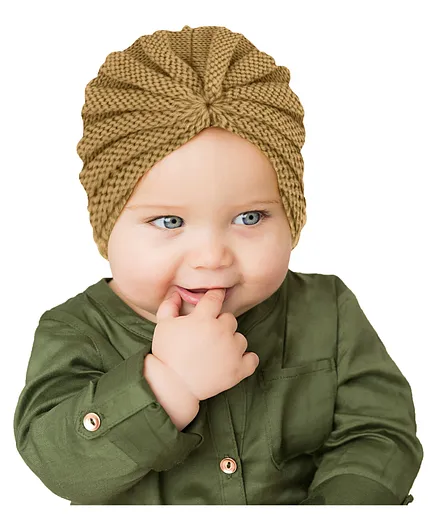 SYGA Kids Winter Woolen Warm Hats- Brown