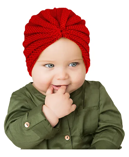 SYGA Kids Winter Woolen Warm Hats- Red