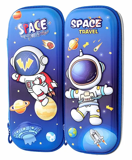 New Pinch 3D Eva Space Theme Pencil Case Pouch Organizer - Blue  (Design May Vary)