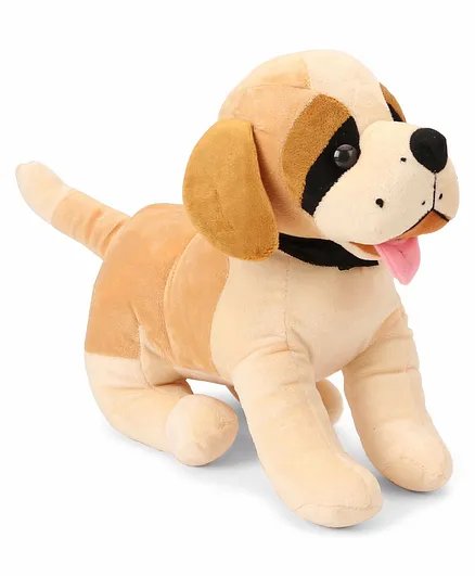 Frantic Premium Soft Toy Brown Jimmy Dog  for Kids - Height 20 cm