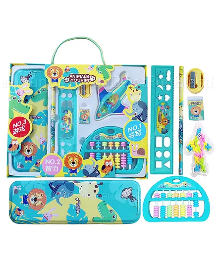 FunBlast Kawaii Stationery Set with Ludo and Toy Abacus Animals