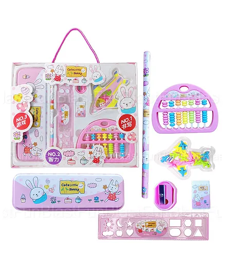 FunBlast Kawaii Stationery Set with Ludo and Toy Abacus Bunny