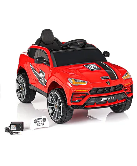 Babyhug Battery Operated Electrical Suv Ride On Jeep With Remote Control Music & Lights - Red