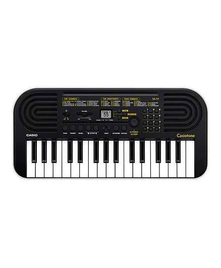 Casio Casiotone Mini SA 51 Keyboard for Kids 32 Mini Size Keys - Black